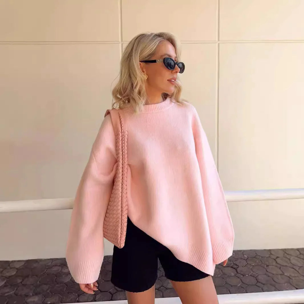 Chic Long-Sleeve Women's Pullover Tops