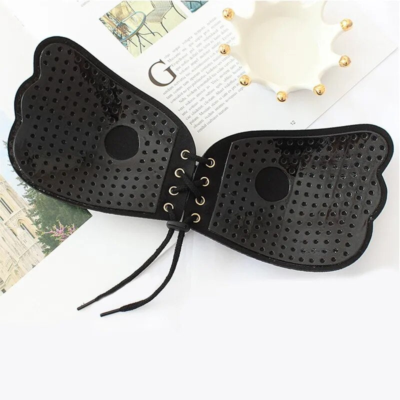 Strapless Invisible Silicone Sticky Pushup Bra - FabFemina