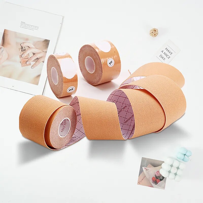 Boob Tape Bras for Women Adhesive Invisible Bra Nipple Pasties Covers Breast Strapless Pad Sticky Bralette Intimates Accessories - FabFemina
