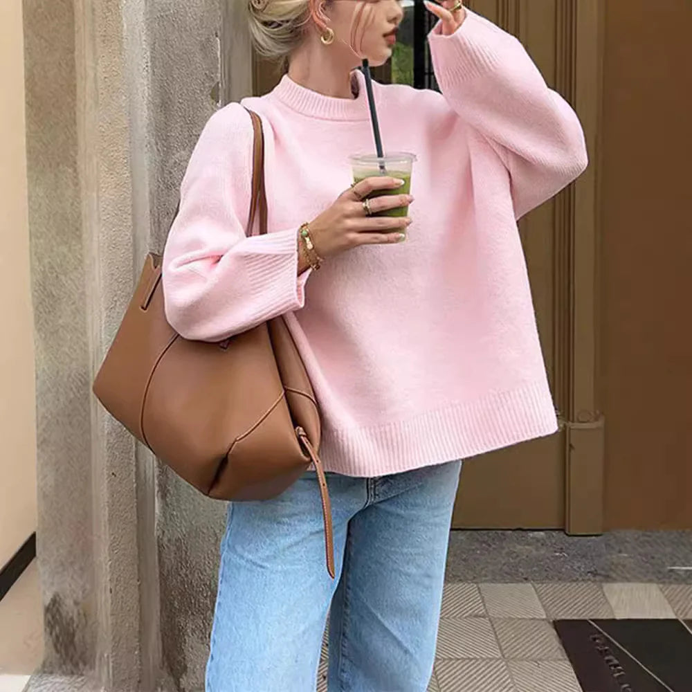 Chic Long-Sleeve Women's Pullover Tops