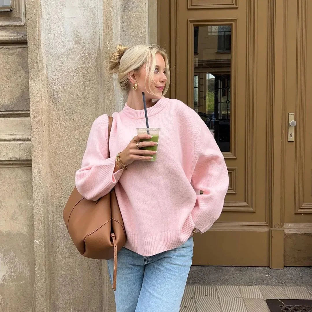 Chic Long-Sleeve Women's Pullover Tops
