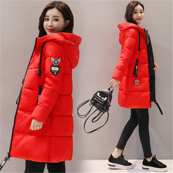 Parka Women Thick Hooded Warm Winter Jacket - FabFemina