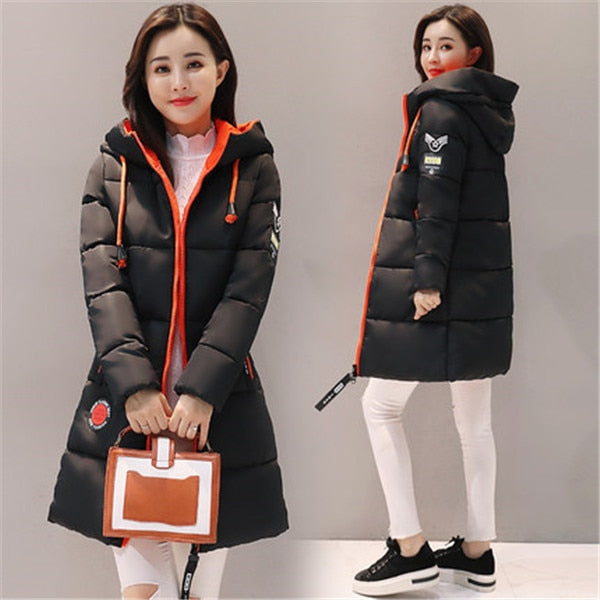 Parka Women Thick Hooded Warm Winter Jacket - FabFemina