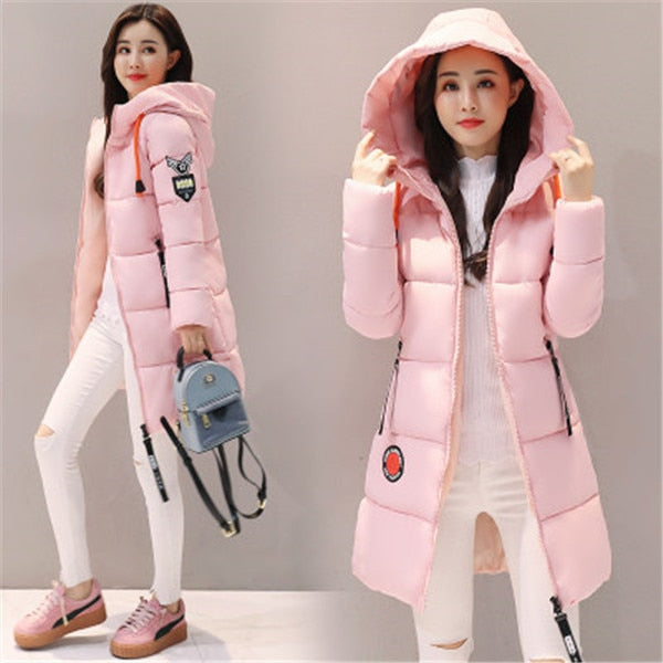 Parka Women Thick Hooded Warm Winter Jacket - FabFemina
