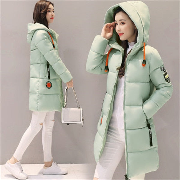 Parka Women Thick Hooded Warm Winter Jacket - FabFemina
