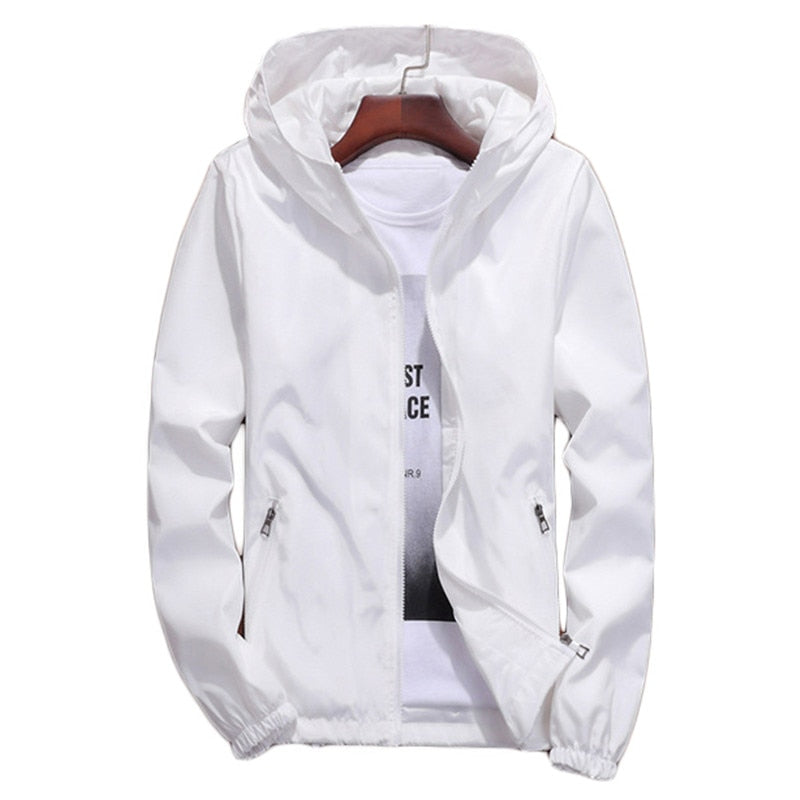 Loose thin couple hooded jacket for Women - FabFemina