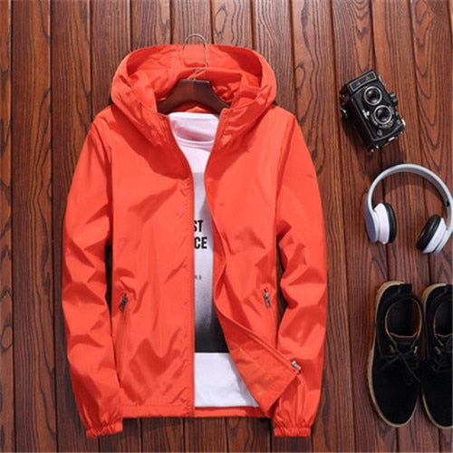 Loose thin couple hooded jacket for Women - FabFemina