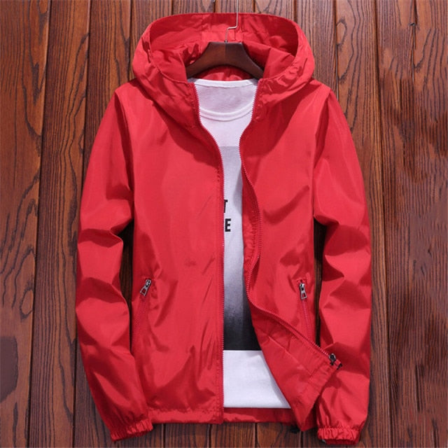 Loose thin couple hooded jacket for Women - FabFemina
