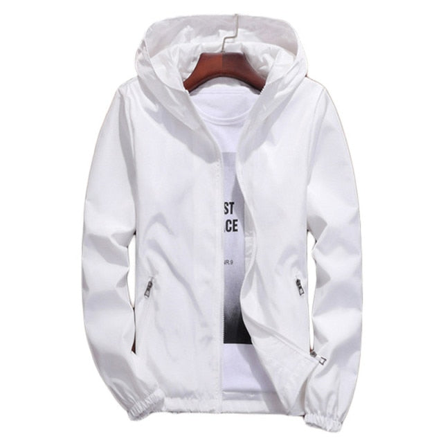 Loose thin couple hooded jacket for Women - FabFemina