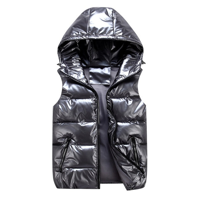 Spring Bright Color Sleeveless Hooded Vests For Women - FabFemina
