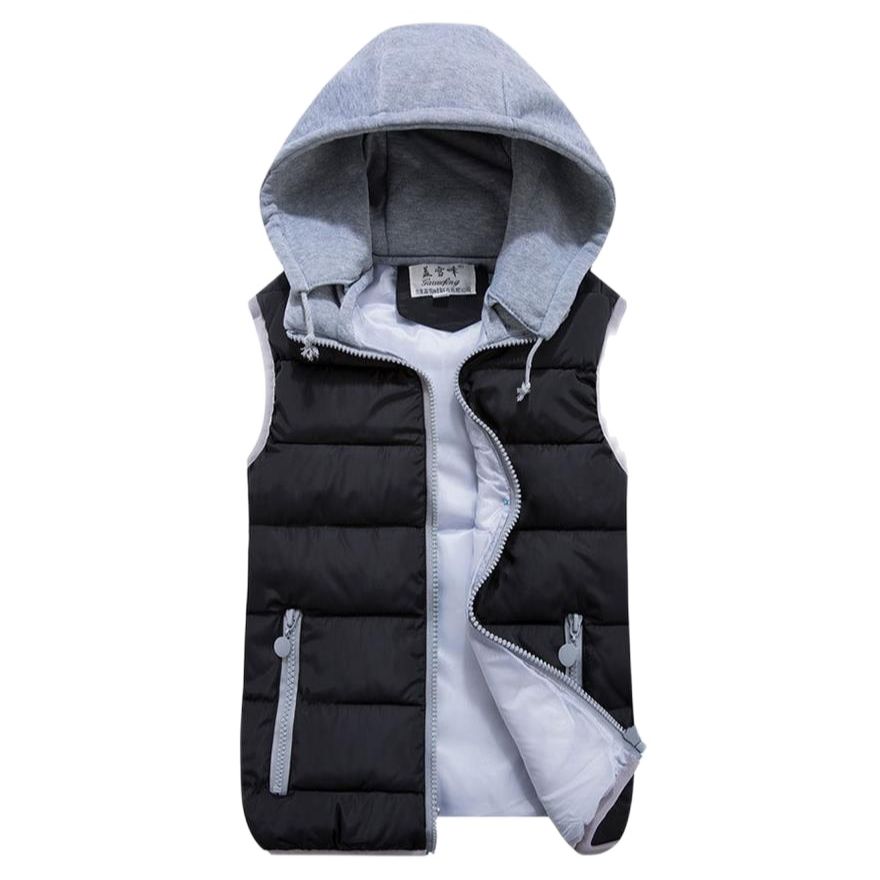 Removable Hooded Thick Cardigan Waistcoats for Female - FabFemina