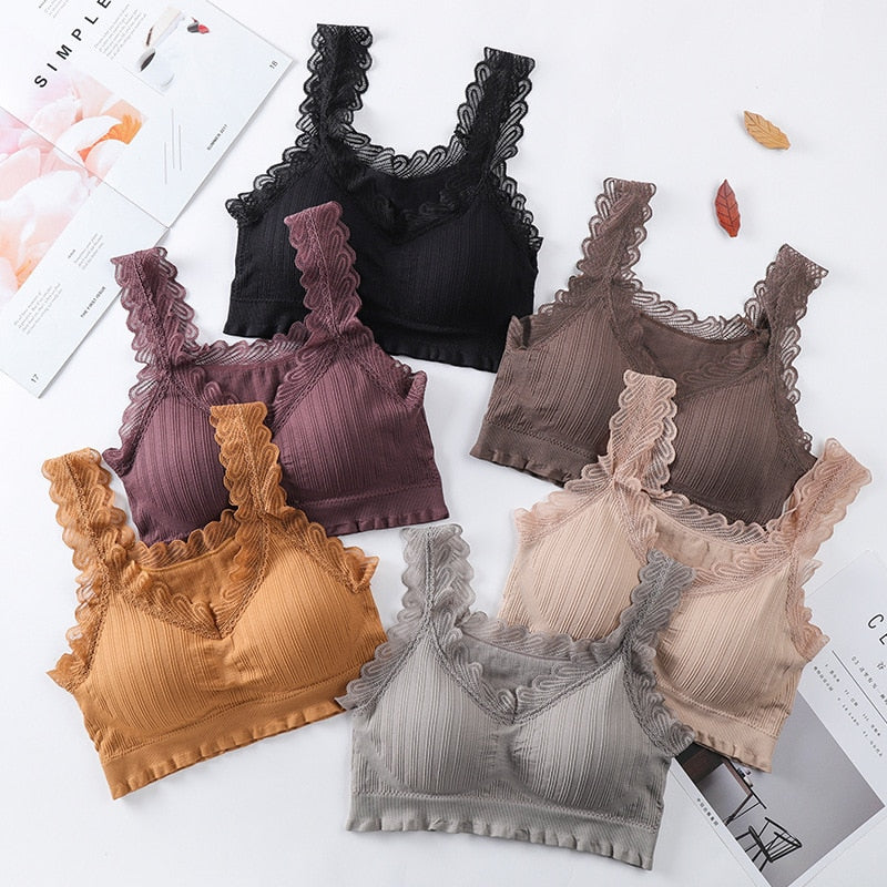Ladies Push Up Fitness Seamless Bra One Size 32-38 A B C - FabFemina
