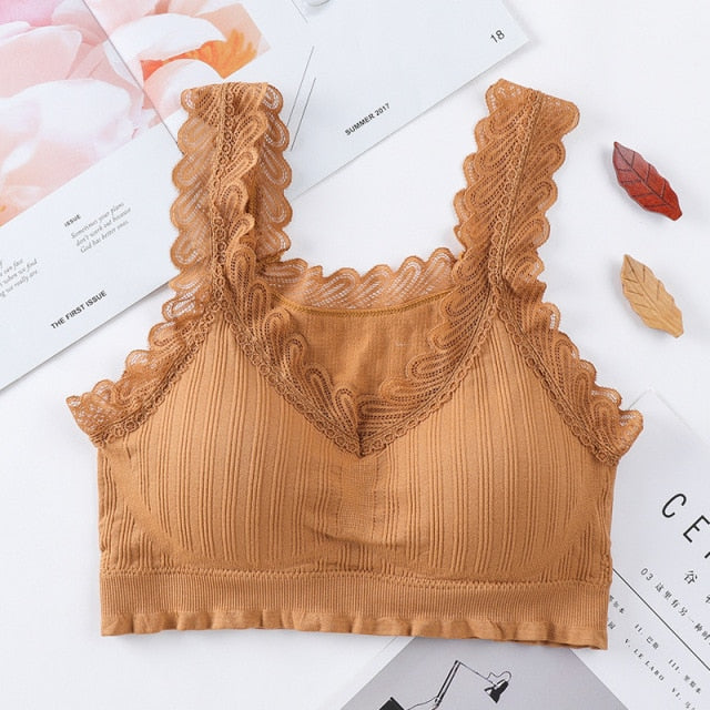 Ladies Push Up Fitness Seamless Bra One Size 32-38 A B C - FabFemina