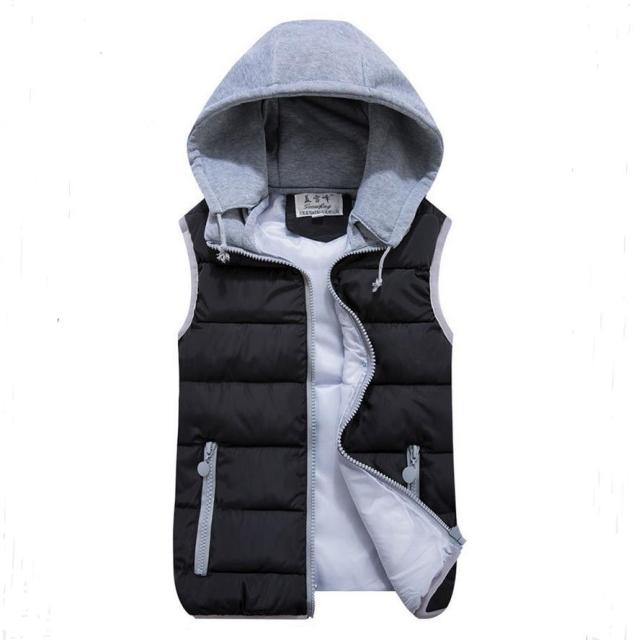Removable Hooded Thick Cardigan Waistcoats for Female - FabFemina