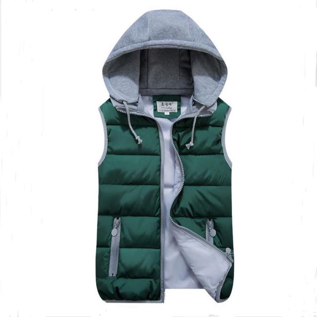 Removable Hooded Thick Cardigan Waistcoats for Female - FabFemina