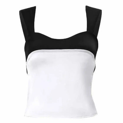 Satin Summer Camisole Crop Tops