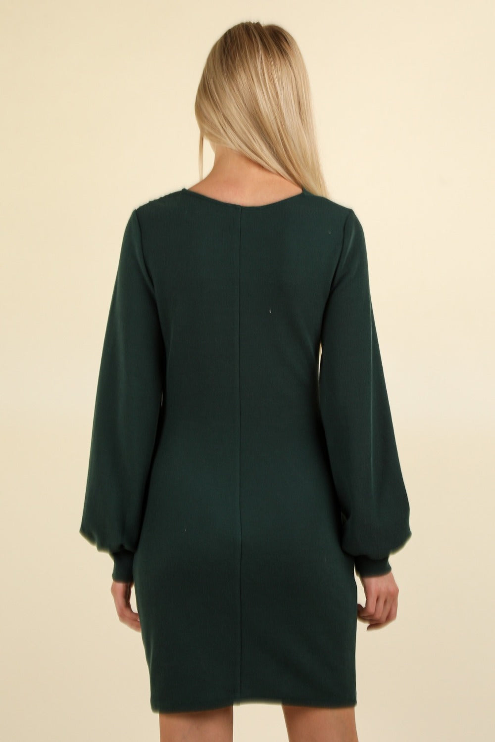 VERY J Ruched Detail Bodycon Mini Dress - FabFemina