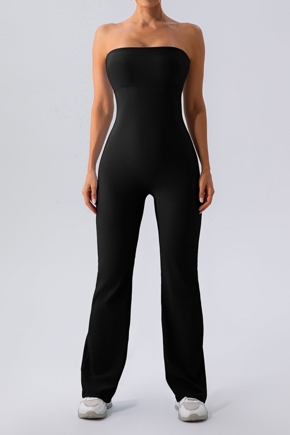 Sleeveless Straight Active Jumpsuit - FabFemina