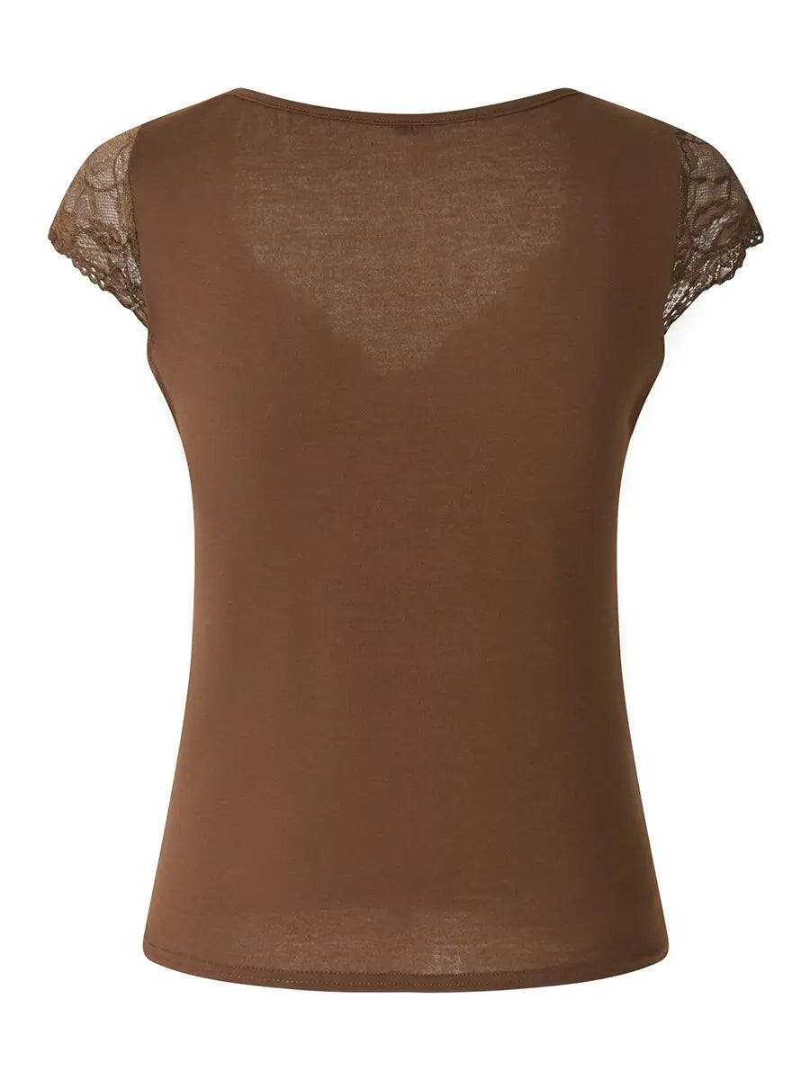 Enchanted Summer V-Neck Crop Top - FabFemina