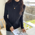 Elegant Wool Turtleneck for Her - FabFemina
