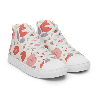 Spring Vibes High Top Canvas Shoes for Women - FabFemina