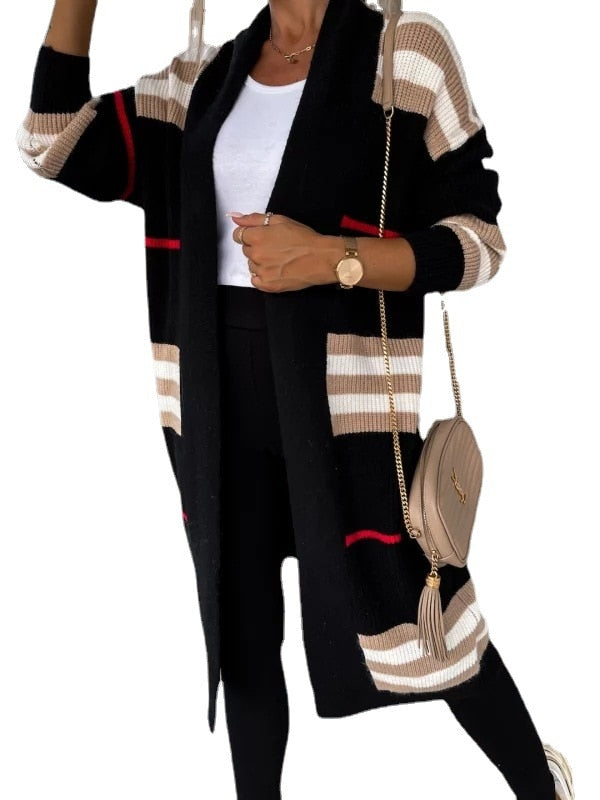 Women Stripe Sweater Casual Wear - FabFemina