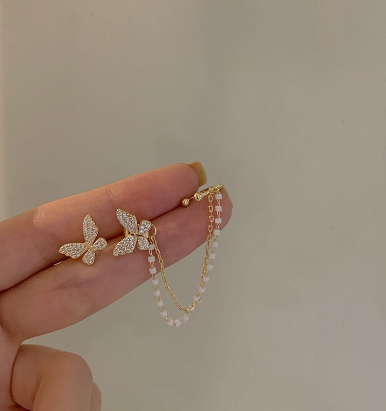 Long Tassel Geometric Fashion Luxury Hanging Pendientes Drop Earrings for Women - FabFemina