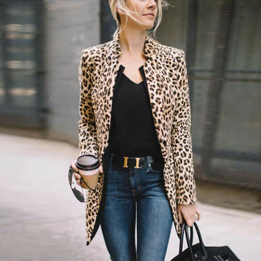 Leopard Printed Winter Warm Jacket for Women - FabFemina