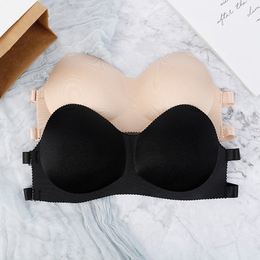 Wireless Invisible Strapless Push Up Bra One Size for 32-38 A B C - FabFemina