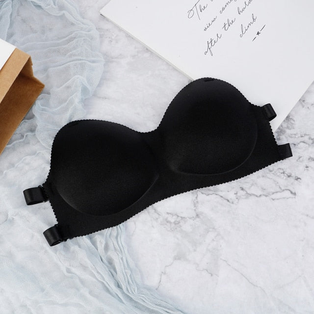 Wireless Invisible Strapless Push Up Bra One Size for 32-38 A B C - FabFemina